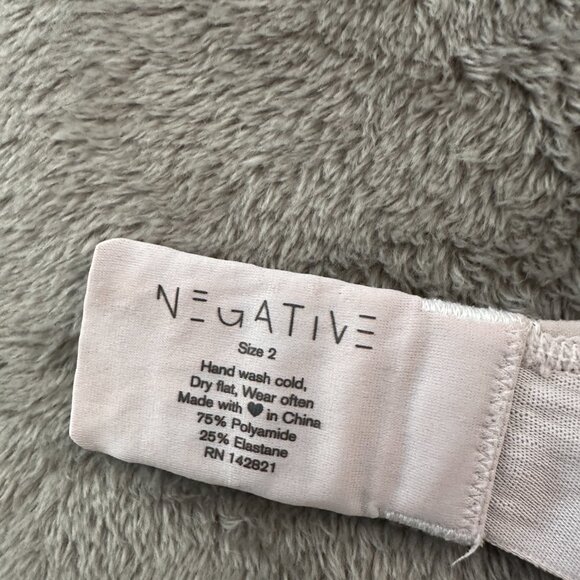 Negative Underwear Bra Lot of 3 Size 2 Mesh Sieve Triangle Wireless - Picture 3 of 8